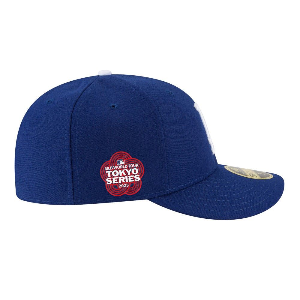 Los Angeles Dodgers New Era 2025 MLB World Tour: Tokyo Series Side Patch Low Profile 59FIFTY Fitted Hat Clearance