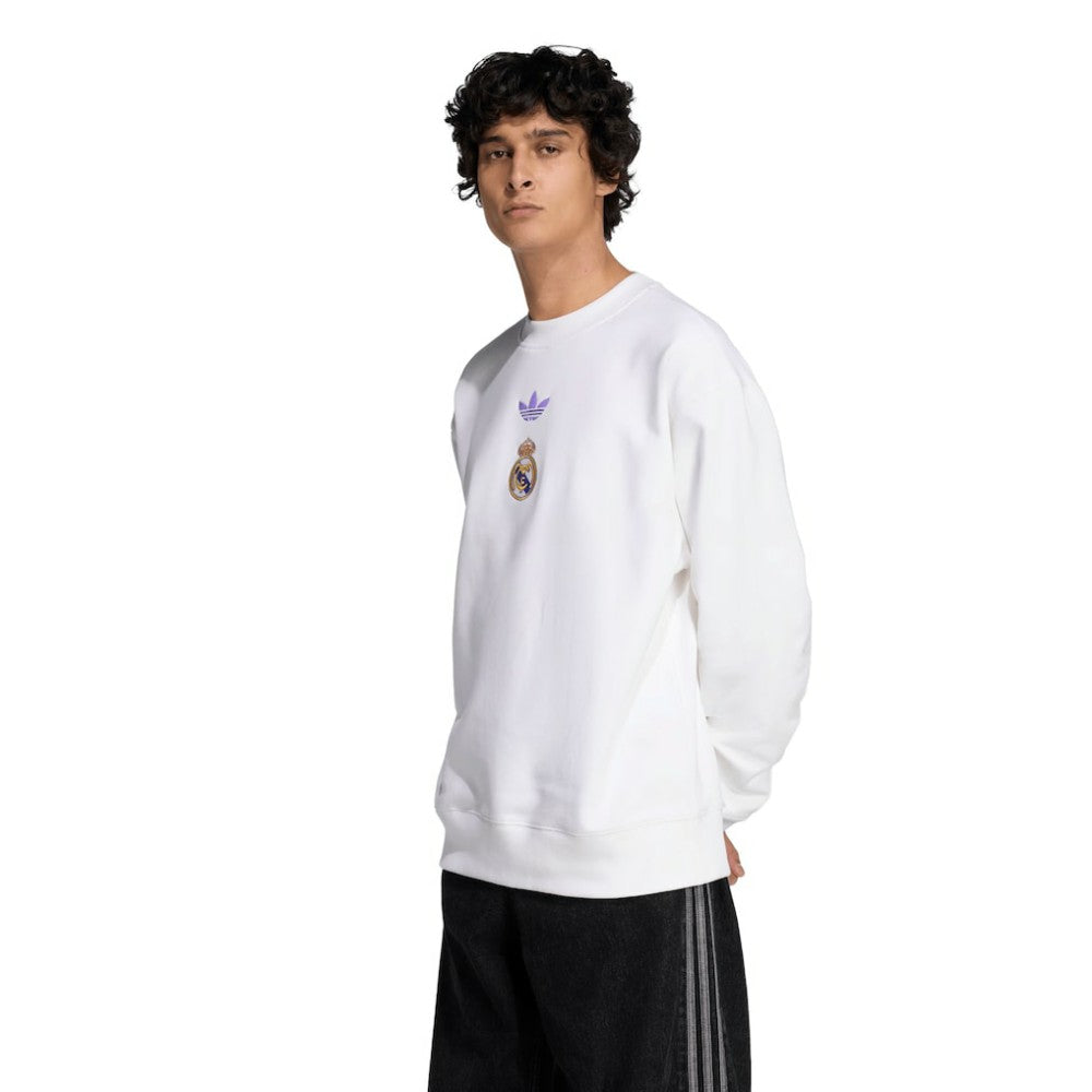 Adidas Real Madrid Lifestyler Sweatshirt - White