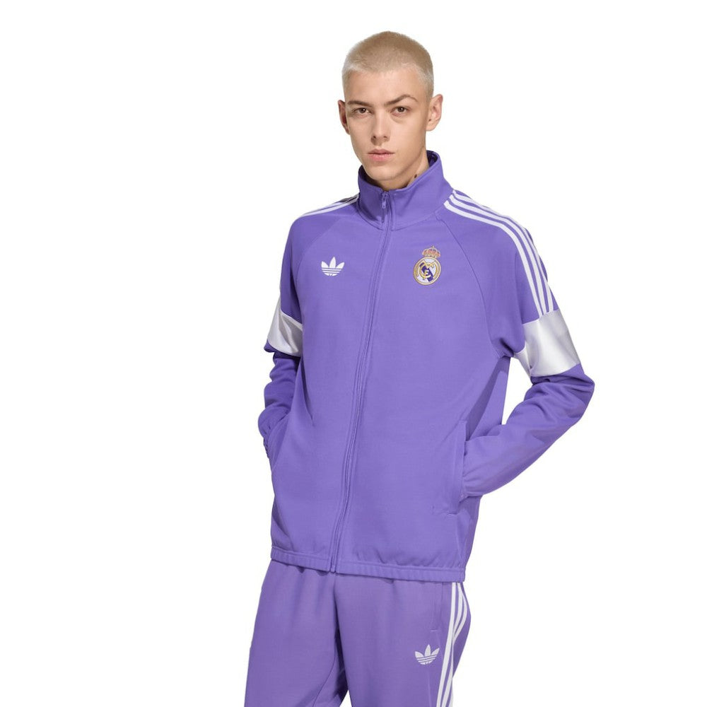 Adidas Real Madrid Lifestyler Full-Zip Track Jacket - Purple
