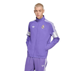 Adidas Real Madrid Lifestyler Full-Zip Track Jacket - Purple