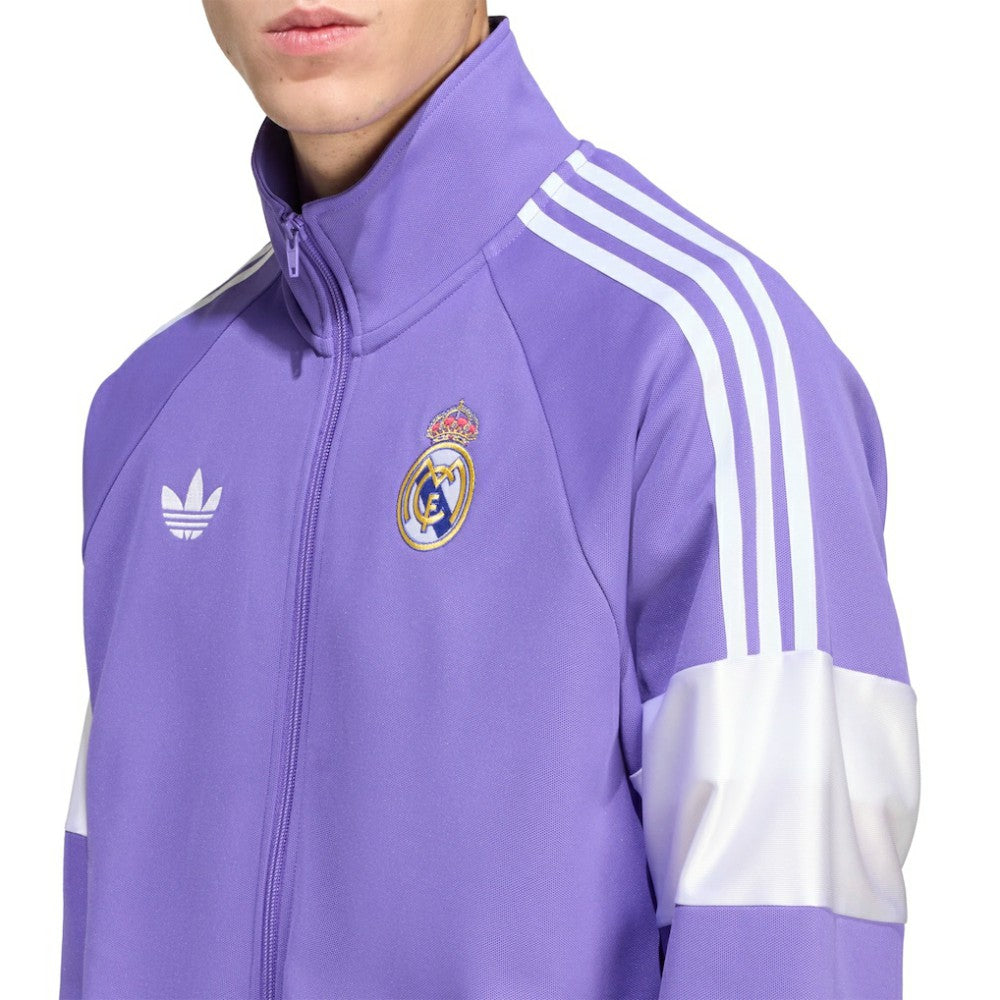 Adidas Real Madrid Lifestyler Full-Zip Track Jacket - Purple