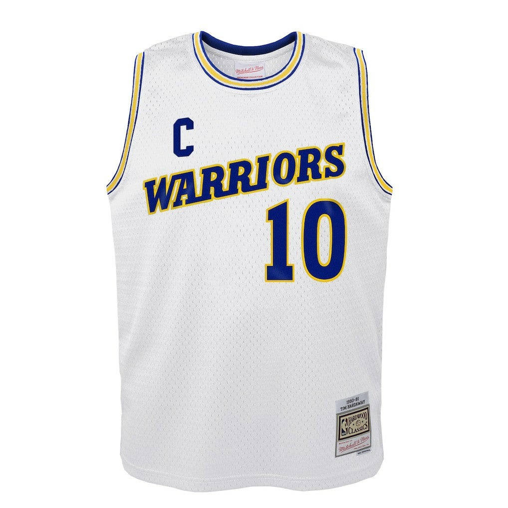 Mitchell & Ness - Tim Hardaway Golden State Warriors Youth 1990-91 Hardwood Classics Swingman Throwback Home Jersey - White