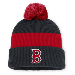 Boston Red Sox Nike Cooperstown Collection Peak Standard Cuffed Knit Hat with Pom Lifestyle