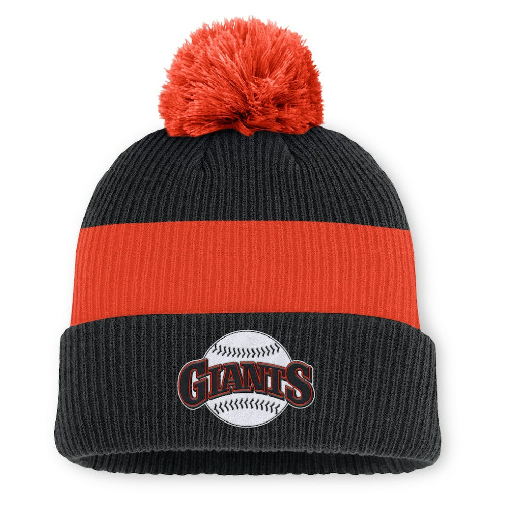 San Francisco Giants Nike Cooperstown Collection Peak Standard Cuffed Knit Hat with Pom for sale