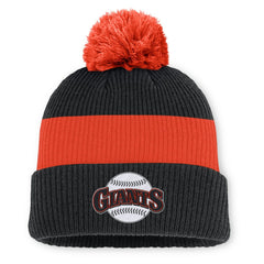 San Francisco Giants Nike Cooperstown Collection Peak Standard Cuffed Knit Hat with Pom for sale