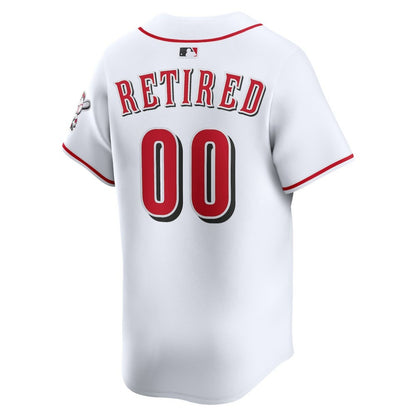Cincinnati Reds Nike Home Limited Pick-A-Player Retired Roster Jersey - White | MLB Jerseys