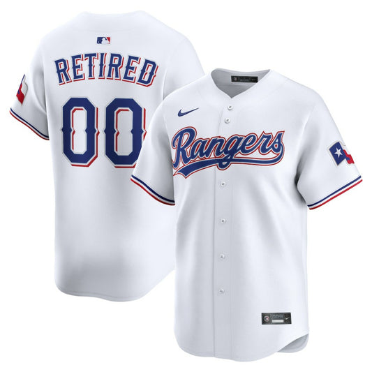 Texas Rangers Nike Home Limited Pick-A-Player Retired Roster Jersey - White | MLB Jerseys