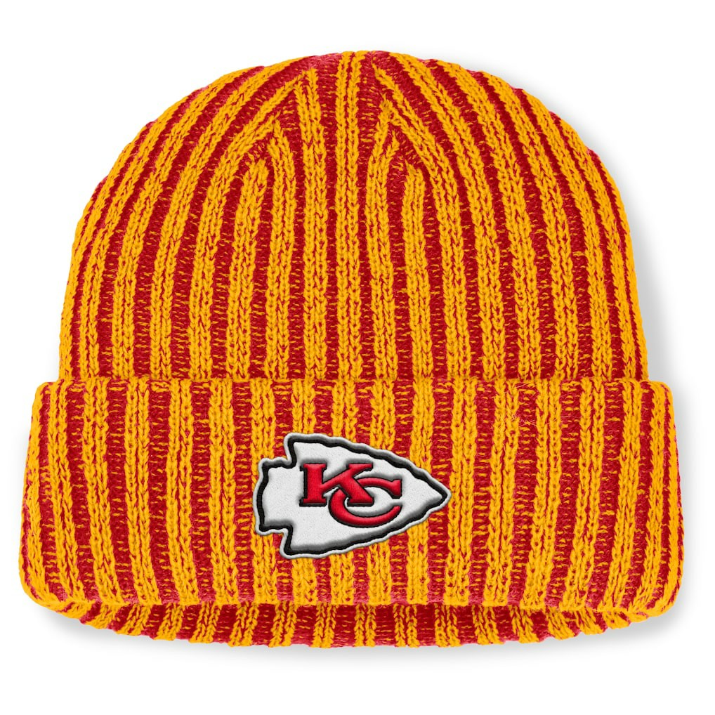 Kansas City Chiefs Field Judge Cuffed Knit Hat Red/Gold - Fanatics