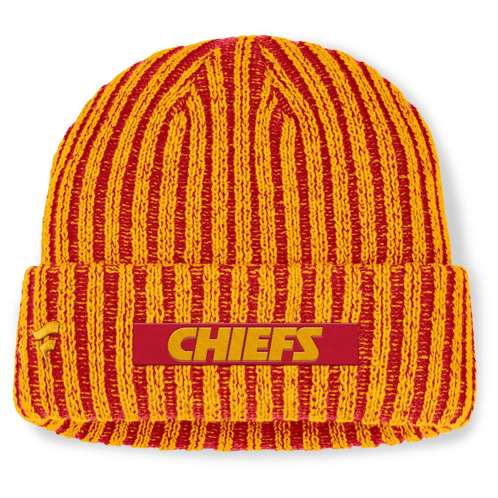 Kansas City Chiefs Field Judge Cuffed Knit Hat Red/Gold - Fanatics