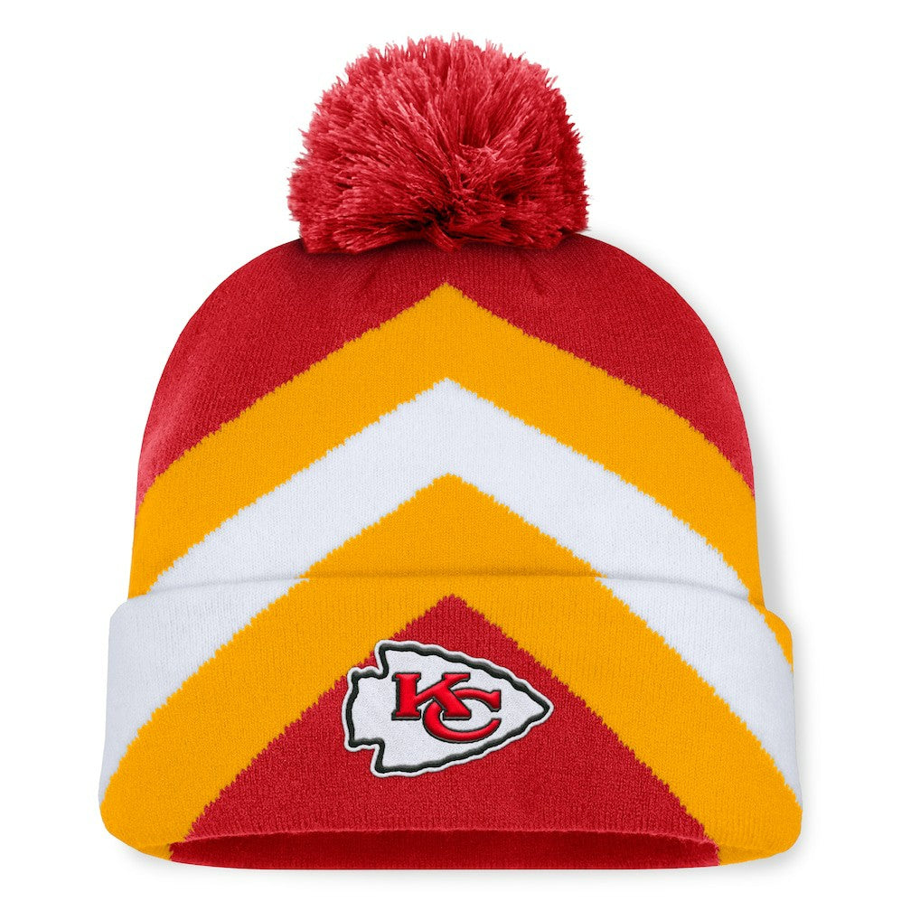 Kansas City Chiefs Women's Cornerback Cuffed Knit Hat with Pom Red - Fanatics