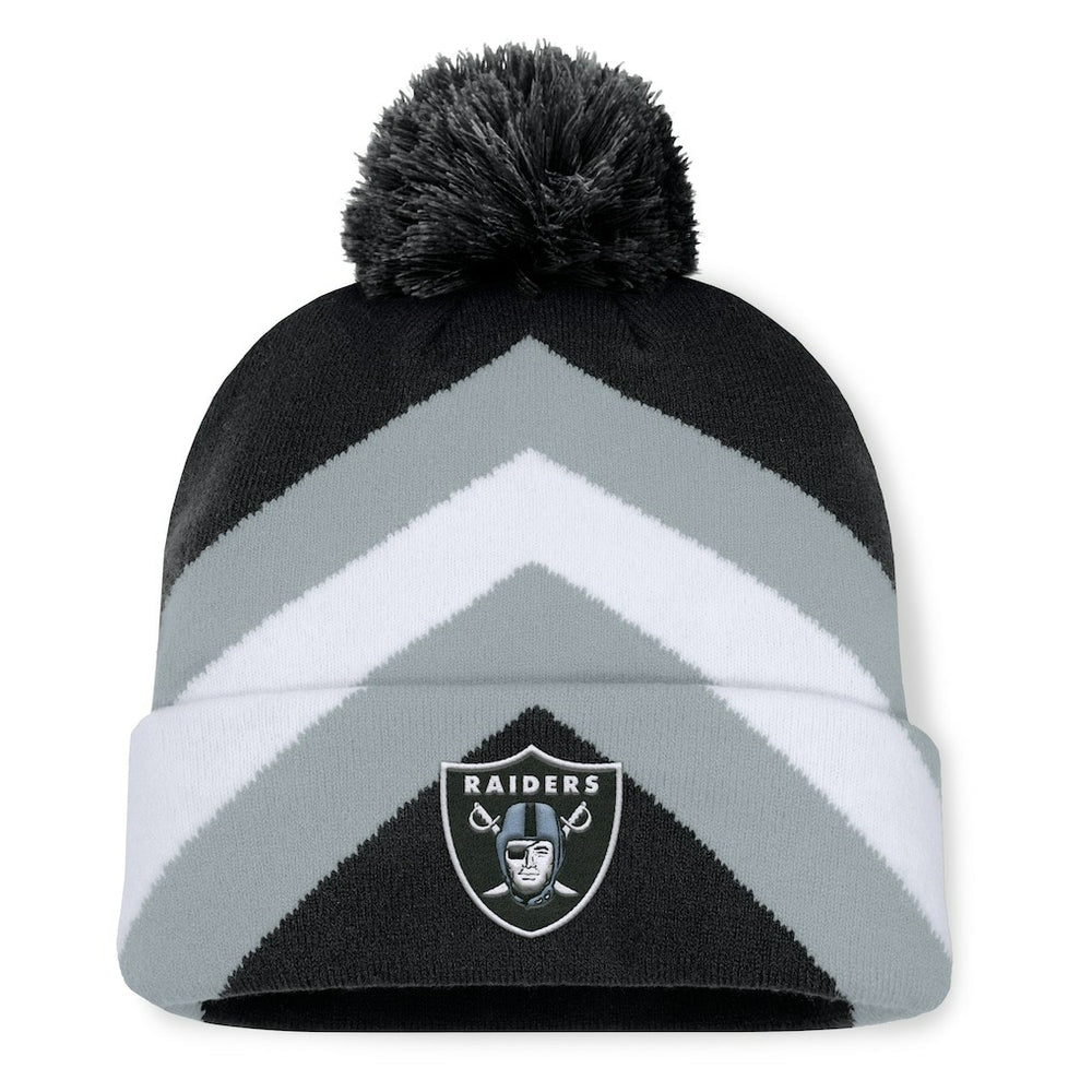 Las Vegas Raiders Women's Cornerback Cuffed Knit Hat with Pom Black - Fanatics