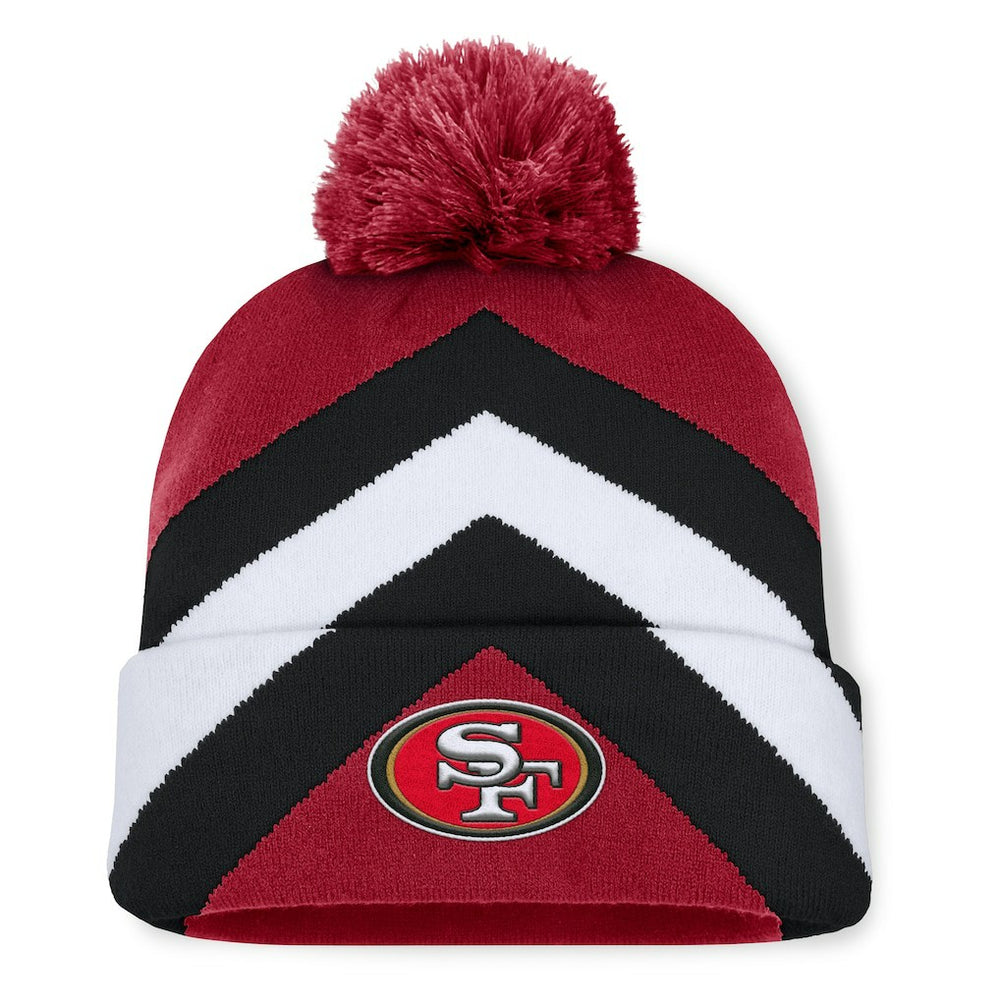 San Francisco 49ers Women's Cornerback Cuffed Knit Hat with Pom Scarlet - Fanatics
