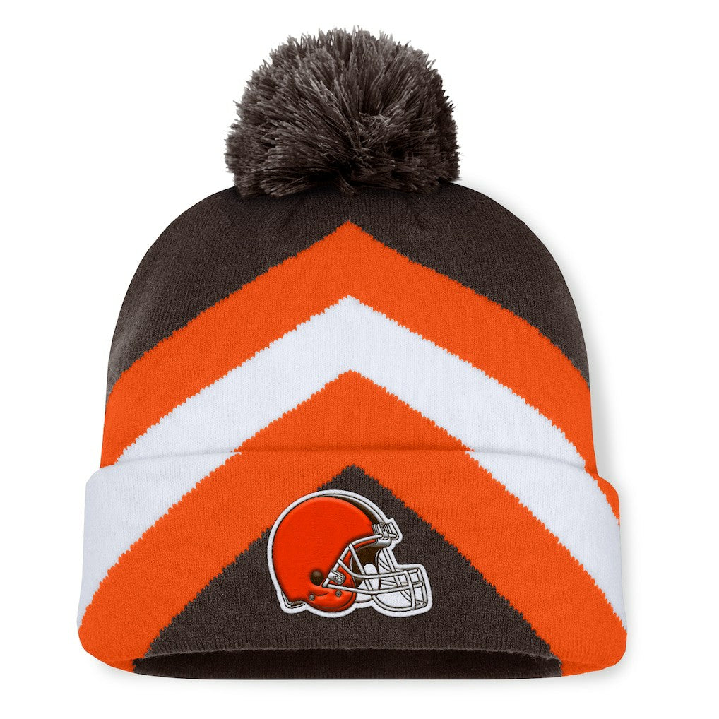 Cleveland Browns Women's Cornerback Cuffed Knit Hat with Pom Brown - Fanatics