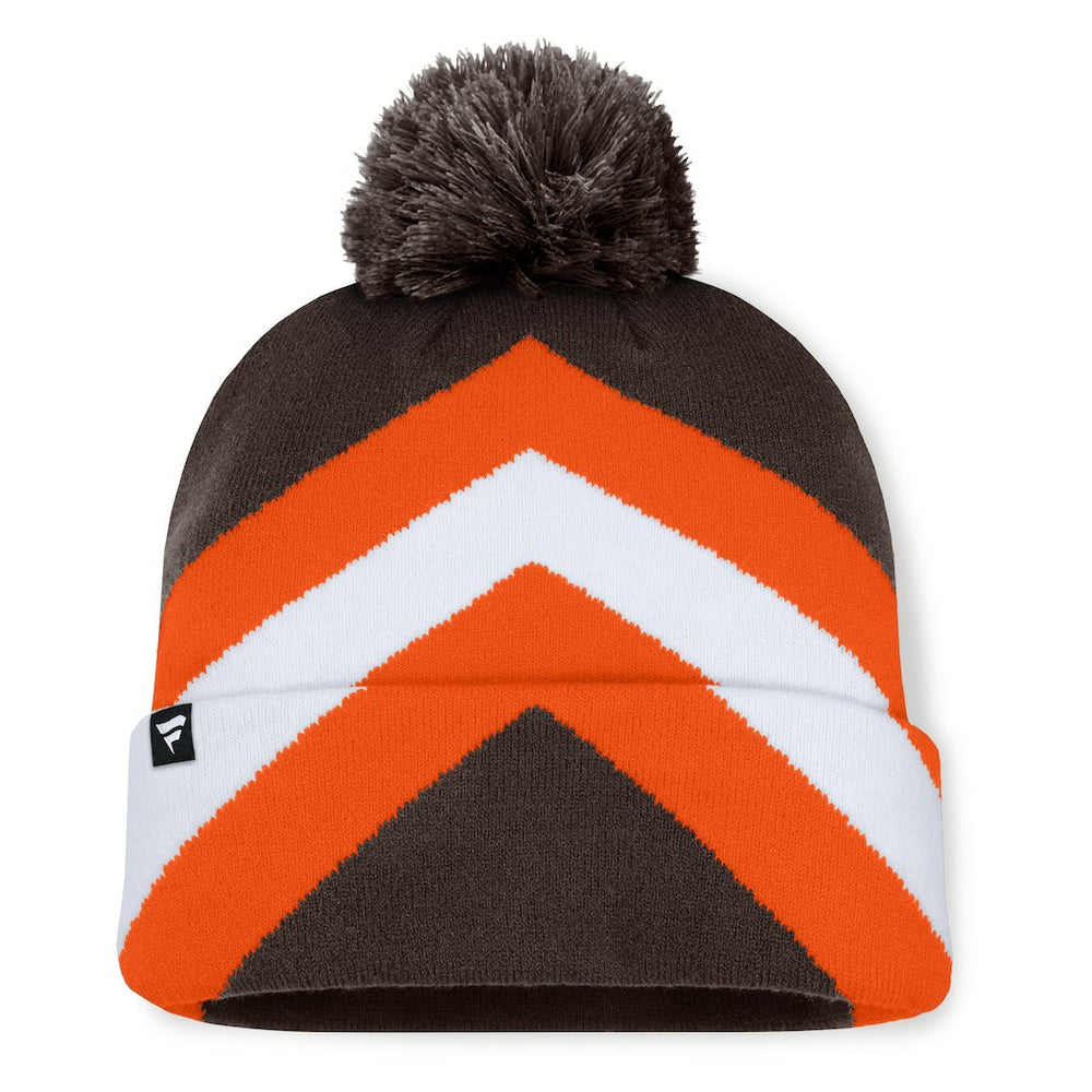 Cleveland Browns Women's Cornerback Cuffed Knit Hat with Pom Brown - Fanatics