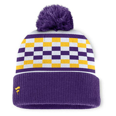 Minnesota Vikings Women's End Zone Cuffed Knit Hat with Pom Purple - Fanatics