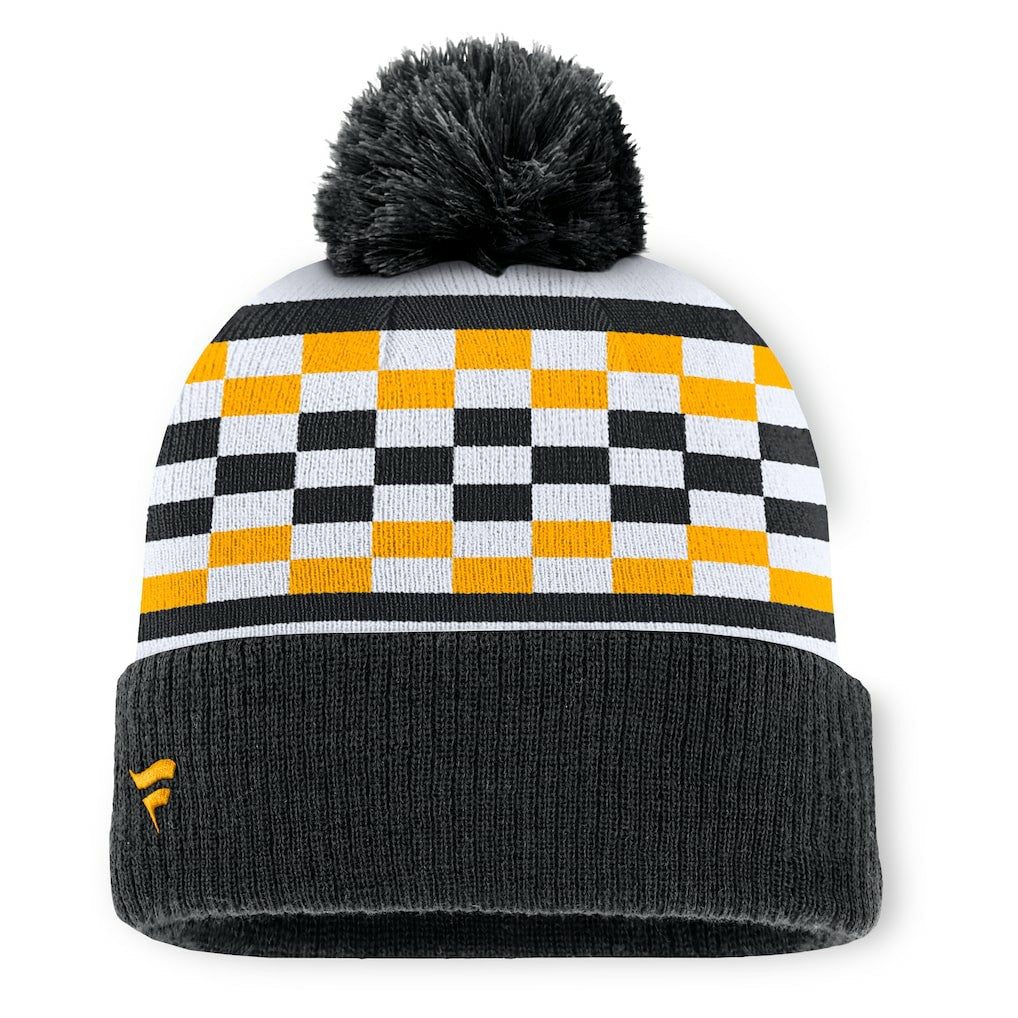 Pittsburgh Steelers Women's End Zone Cuffed Knit Hat with Pom Black - Fanatics
