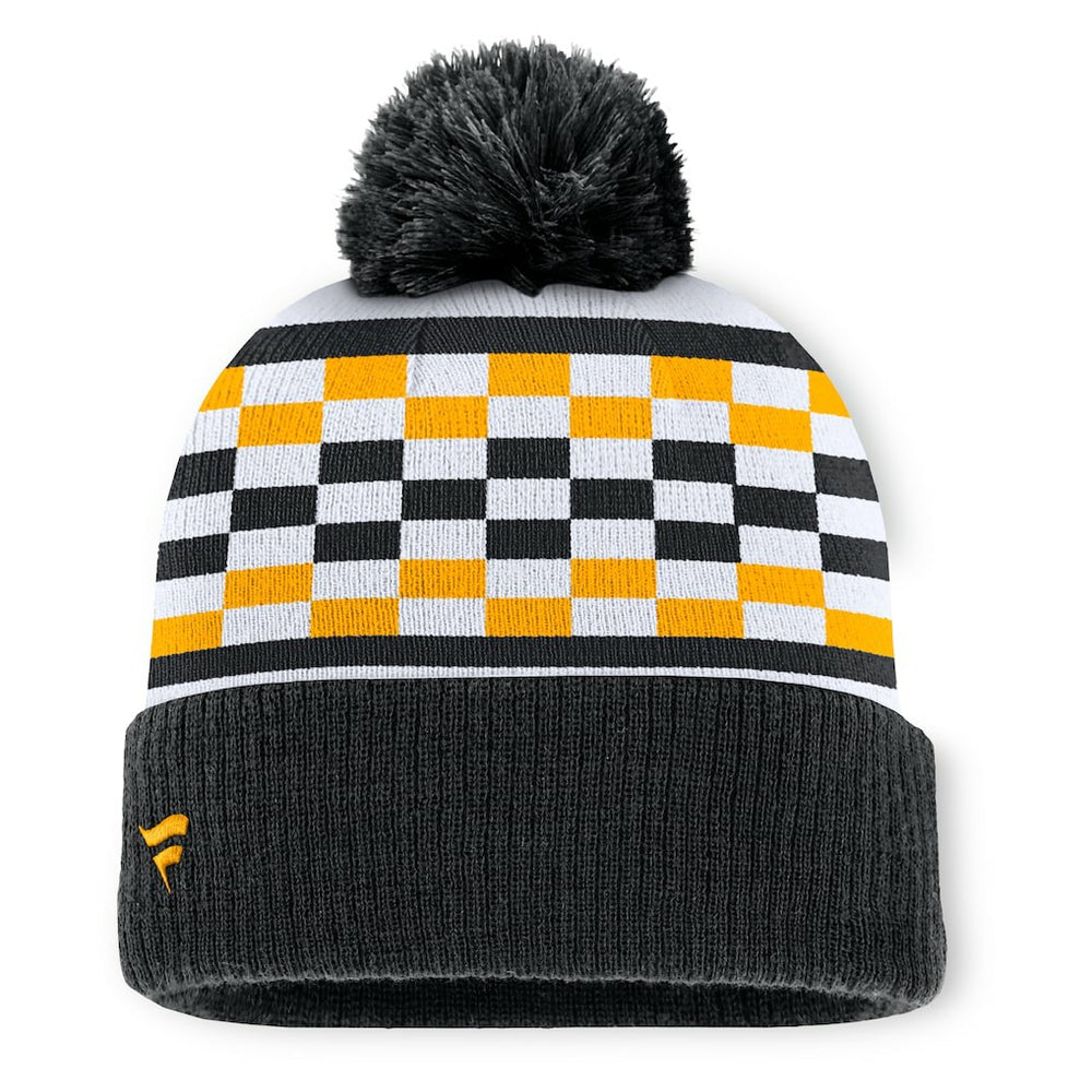 Pittsburgh Steelers Women's End Zone Cuffed Knit Hat with Pom Black - Fanatics