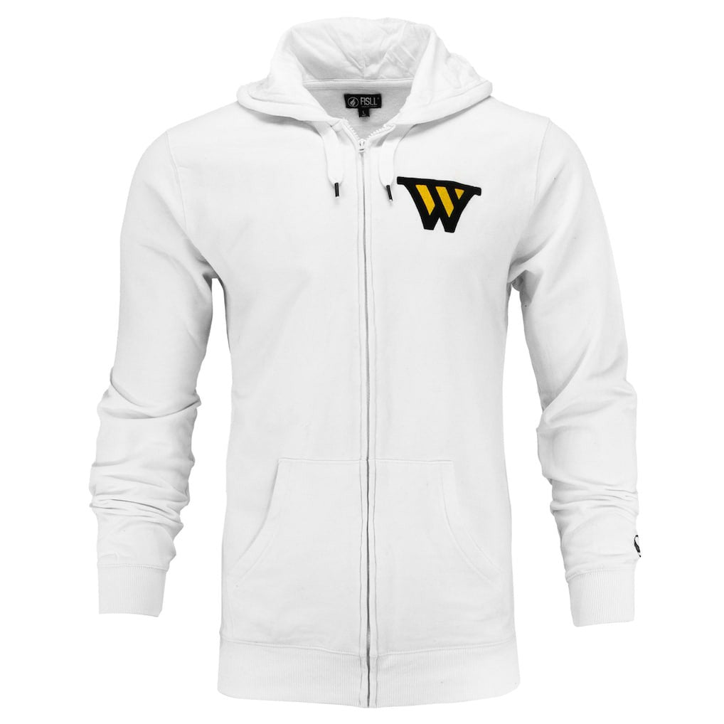 NBA - Golden State Warriors FISLL x Benny Gold Unisex Association Edition Full-Zip Hoodie - White