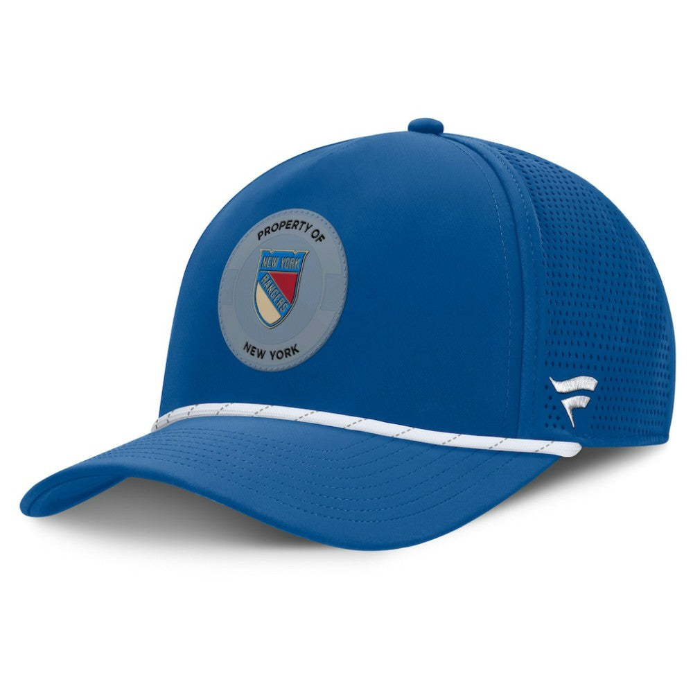 New York Rangers Fanatics Centennial Authentic Pro Pinched Front Adjustable Hat Blue