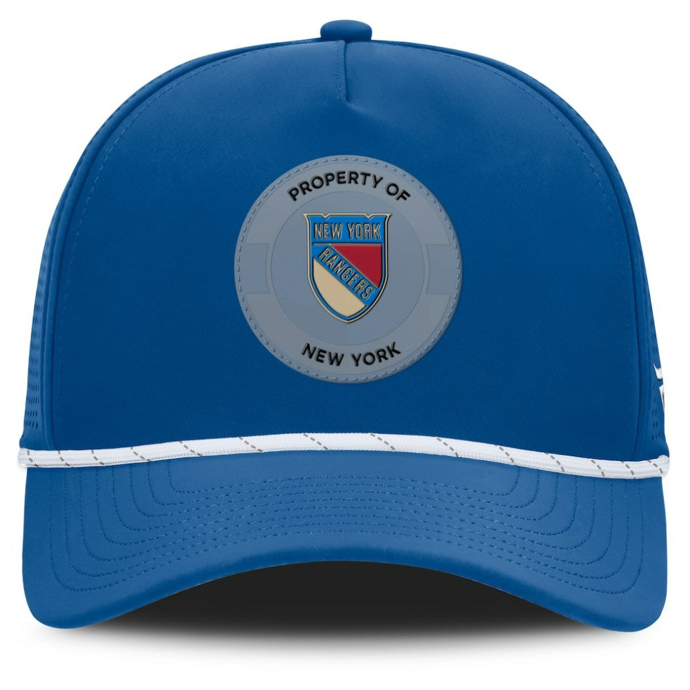 New York Rangers Fanatics Centennial Authentic Pro Pinched Front Adjustable Hat Blue