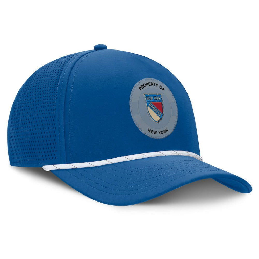 New York Rangers Fanatics Centennial Authentic Pro Pinched Front Adjustable Hat Blue