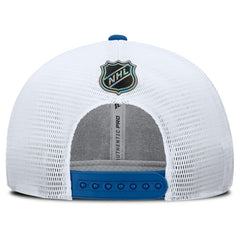 New York Rangers Fanatics Centennial Authentic Pro Structured Trucker Adjustable Hat Blue/White