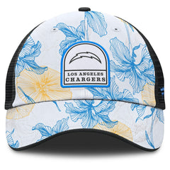 Los Angeles Chargers Tropical Adjustable Trucker Hat White/Black - Fanatics