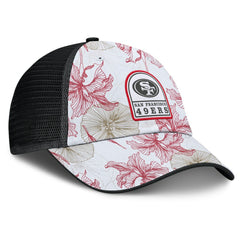 San Francisco 49ers Tropical Adjustable Trucker Hat White/Black - Fanatics