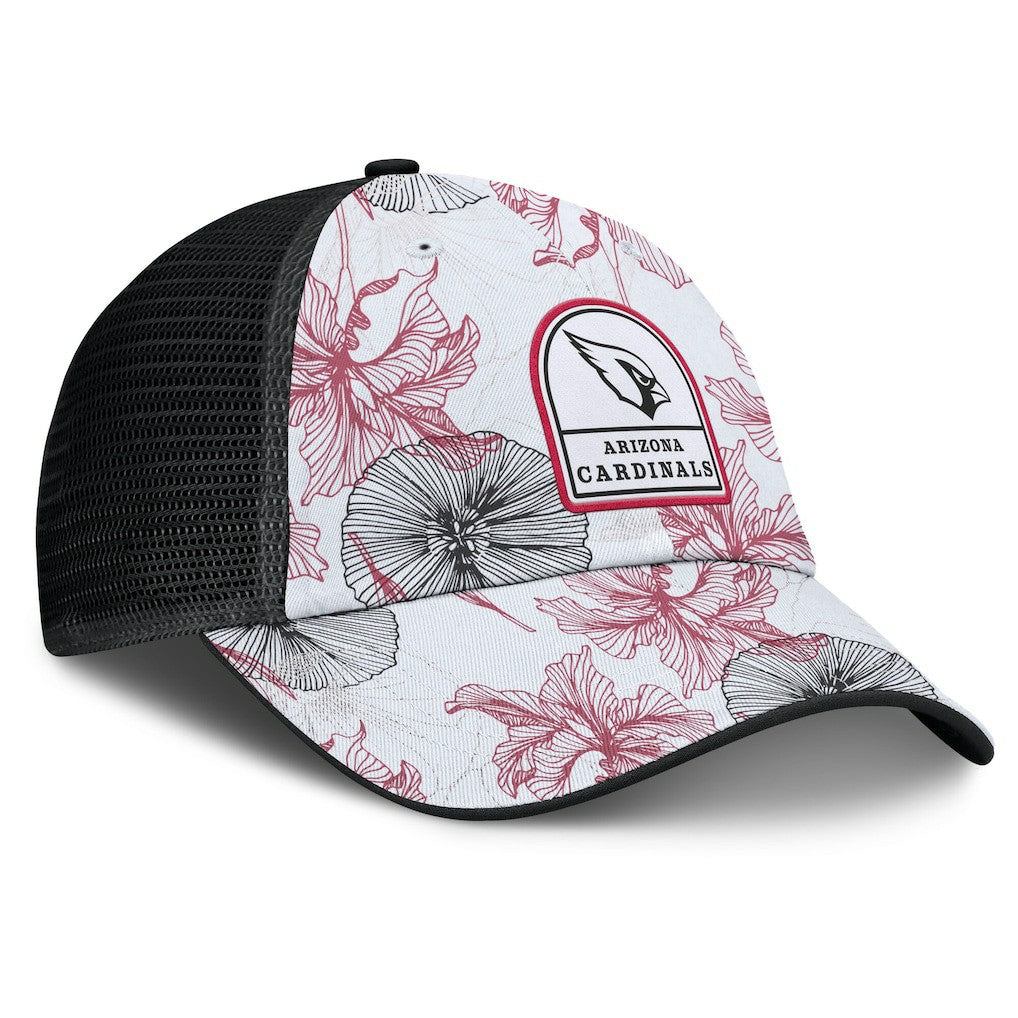 Arizona Cardinals Tropical Adjustable Trucker Hat White/Black - Fanatics