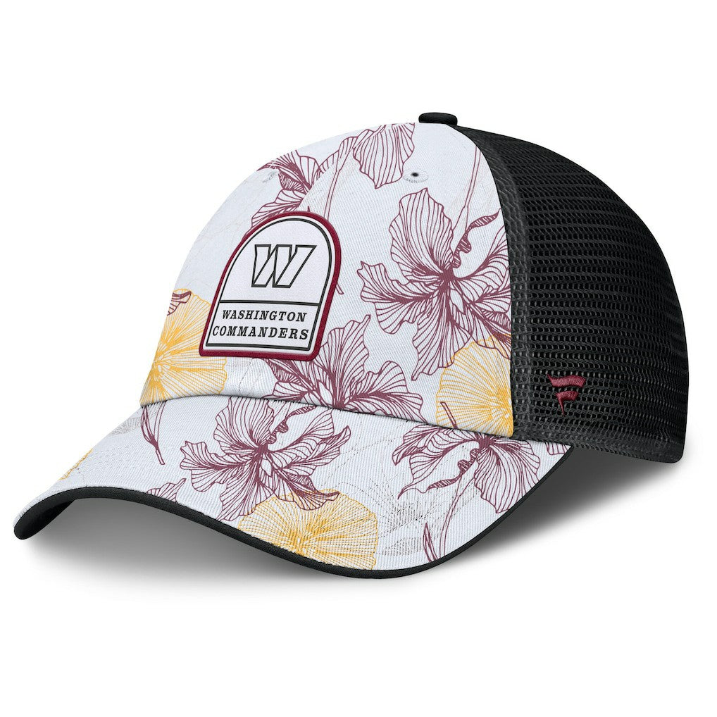 Washington Commanders Tropical Adjustable Trucker Hat White/Black - Fanatics
