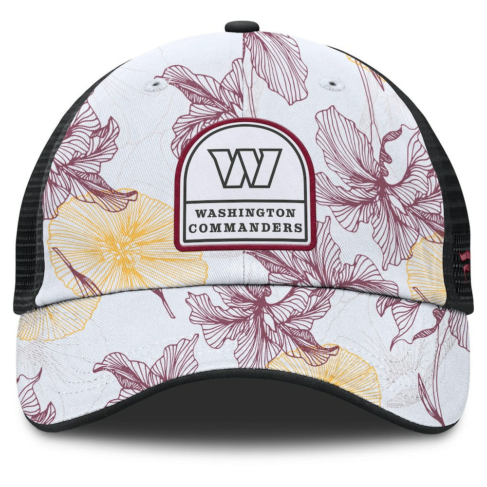 Washington Commanders Tropical Adjustable Trucker Hat White/Black - Fanatics