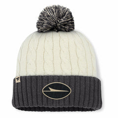 New York Jets Women's Coaxial Cuffed Knit Hat with Pom Cream - Fanatics
