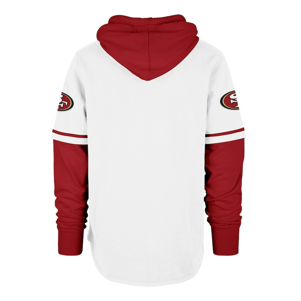 San Francisco 49ers '47 Trifecta Shortstop Pullover Hoodie White - 47 brand