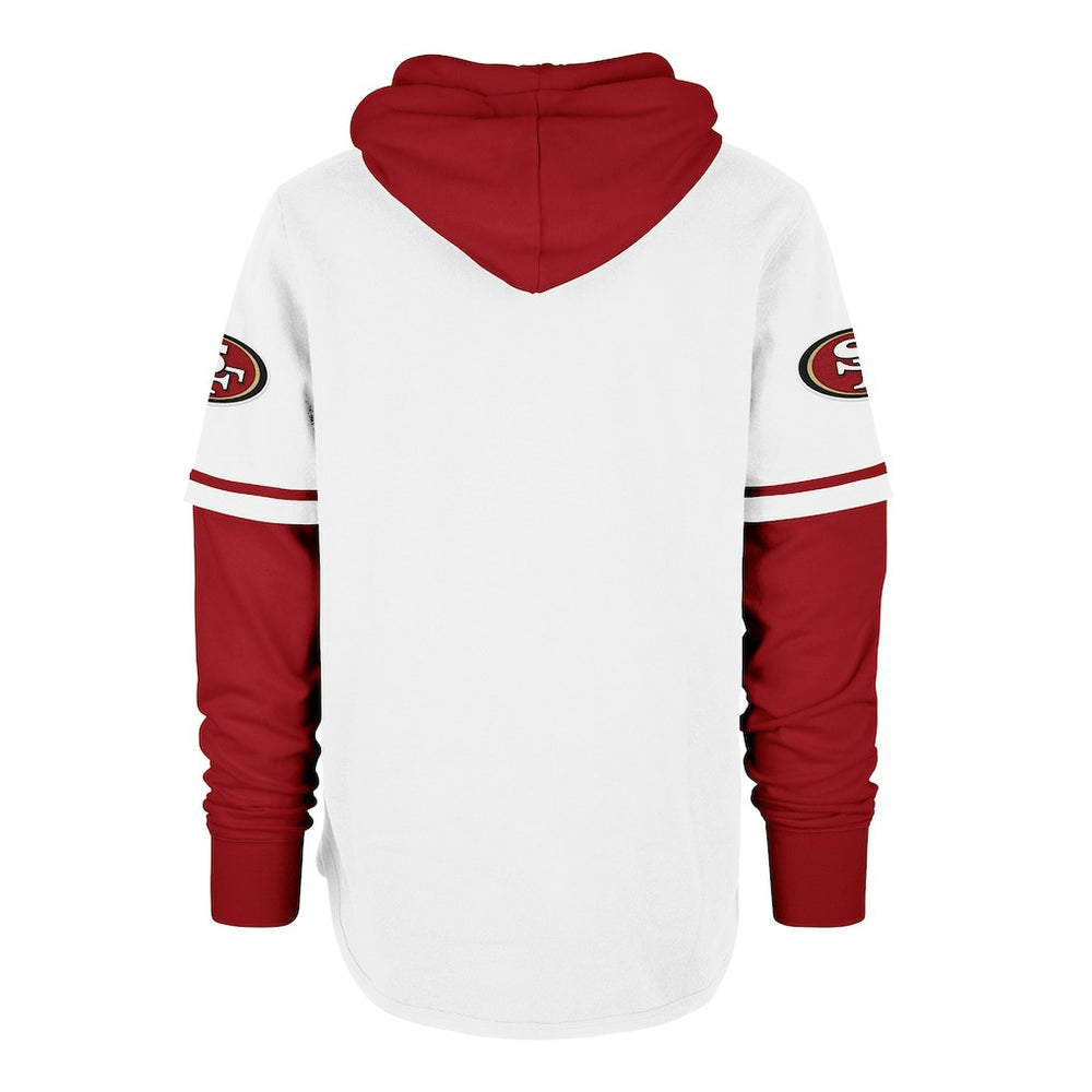 San Francisco 49ers '47 Trifecta Shortstop Pullover Hoodie White - 47 brand