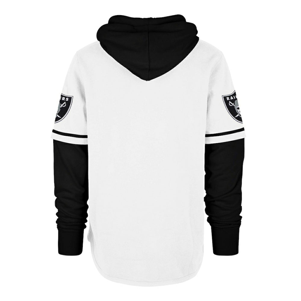 Las Vegas Raiders '47 Trifecta Shortstop Pullover Hoodie White - 47 brand
