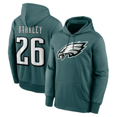 Saquon Barkley Philadelphia Eagles Player Name & Number Therma Hoodie Midnight Green - Nike