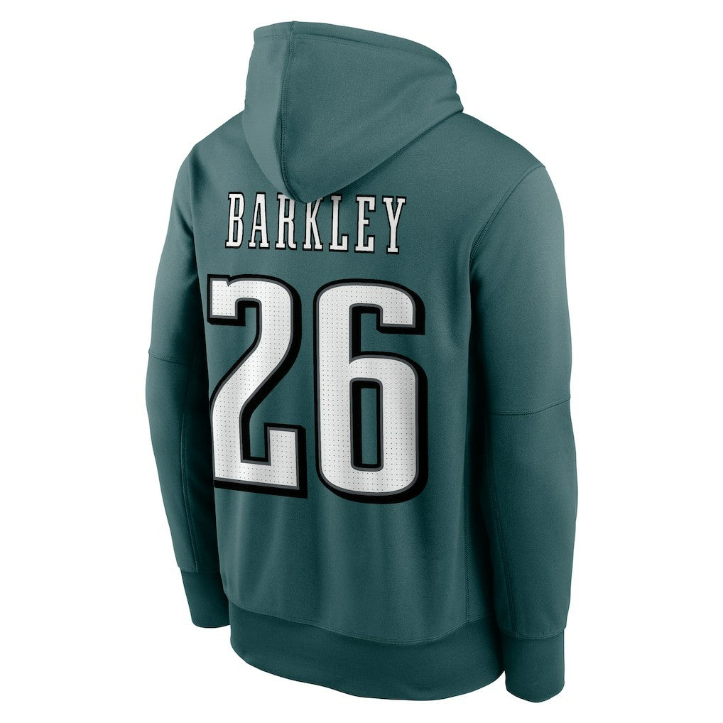 Saquon Barkley Philadelphia Eagles Player Name & Number Therma Hoodie Midnight Green - Nike