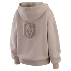 Vegas Golden Knights WEAR by Erin Andrews Women's Washed Pullover Crewdie Tan
