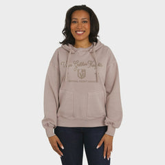 Vegas Golden Knights WEAR by Erin Andrews Women's Washed Pullover Crewdie Tan
