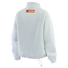 Philadelphia Flyers - WEAR by Erin Andrews Women's Polar Fleece Quarter-Zip Jacket Gray