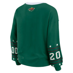 Minnesota Wild - WEAR by Erin Andrews Women's Long-Sleeve Sport T-Shirt Green