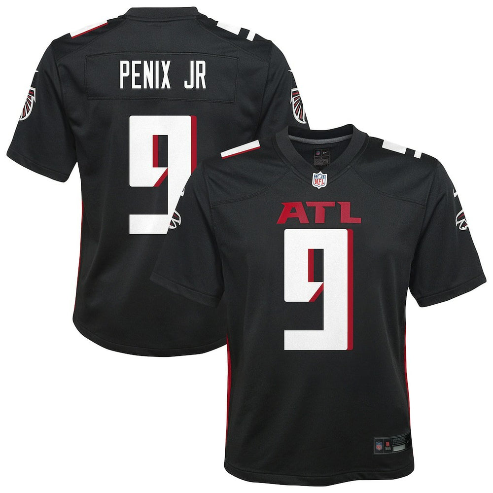 Michael Penix Jr. Atlanta Falcons Youth Team Game Jersey Black - Nike