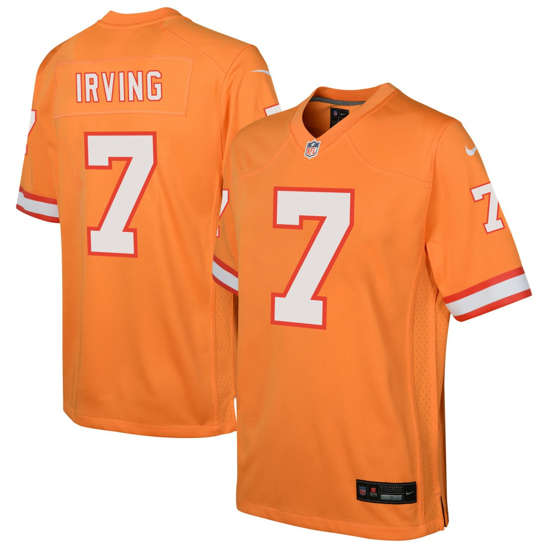 Bucky Irving Tampa Bay Buccaneers Youth Alternate Game Jersey Orange - Nike