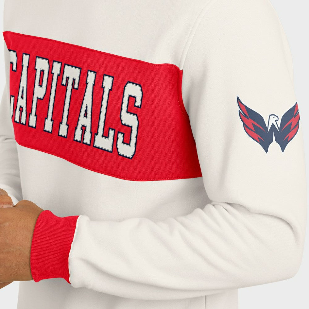 Washington Capitals Darius Rucker Collection by Fanatics Colorblock Pullover Sweatshirt Cream