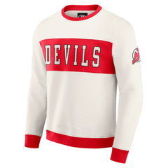 New Jersey Devils - Darius Rucker Collection by Fanatics Colorblock Pullover Sweatshirt Cream