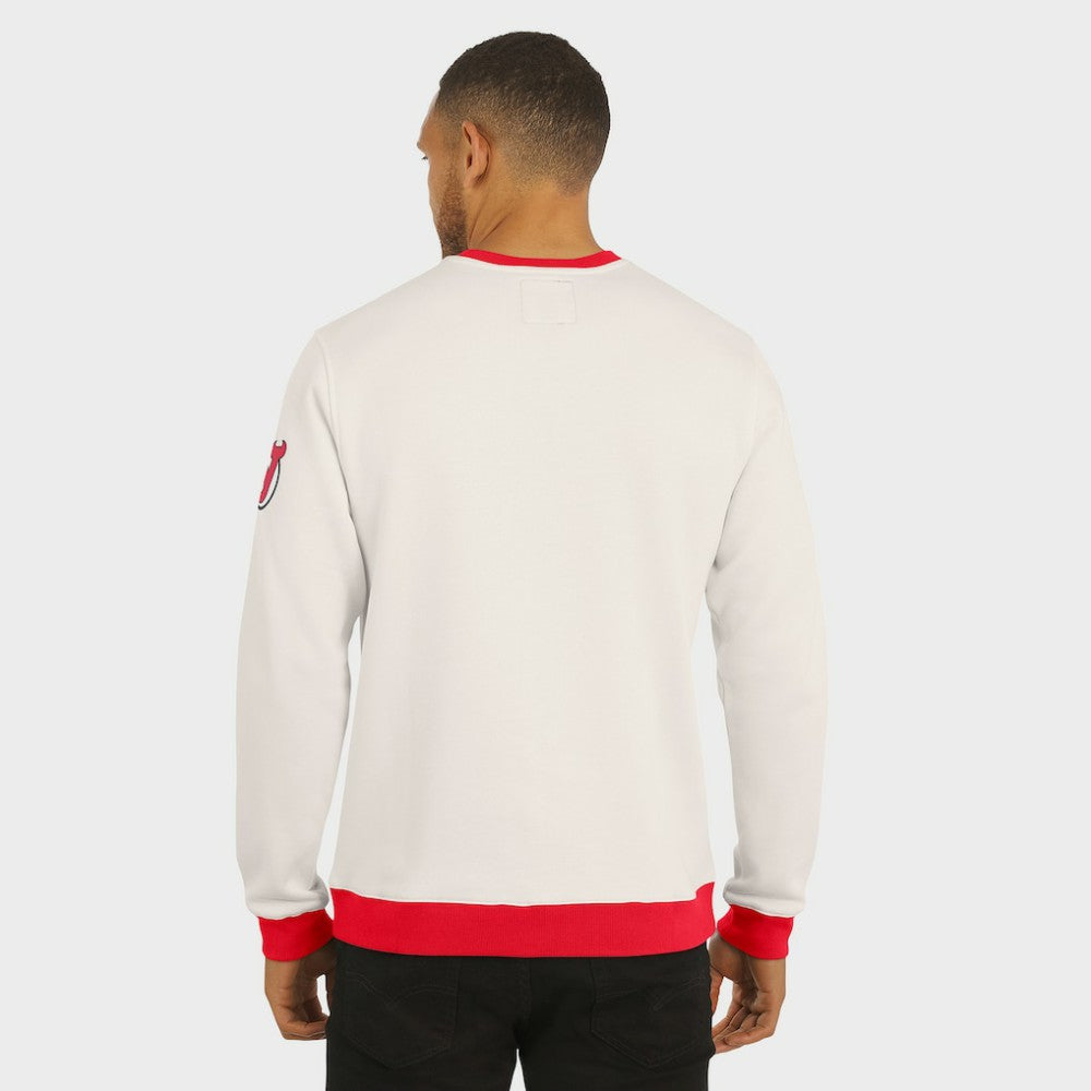 New Jersey Devils - Darius Rucker Collection by Fanatics Colorblock Pullover Sweatshirt Cream