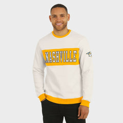 Nashville Predators - Darius Rucker Collection by Fanatics Colorblock Pullover Sweatshirt Cream