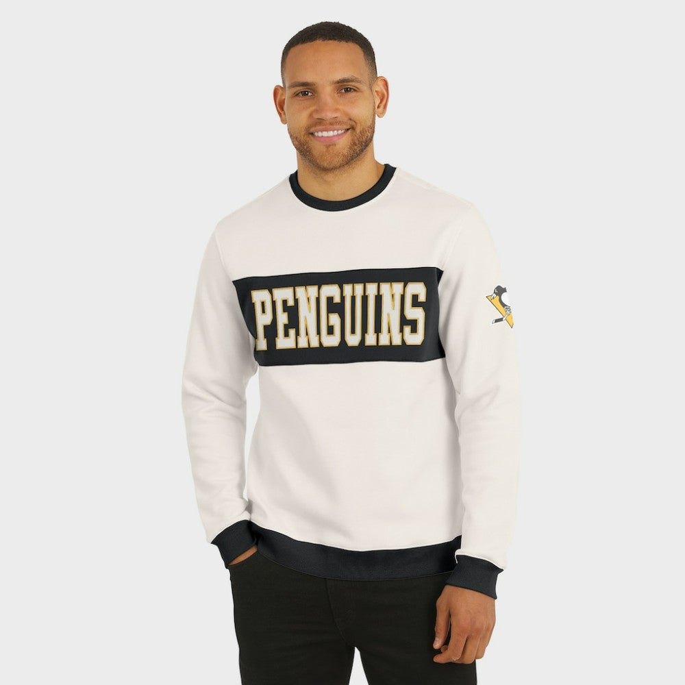 Pittsburgh Penguins Darius Rucker Collection by Fanatics Colorblock Pullover Sweatshirt Cream