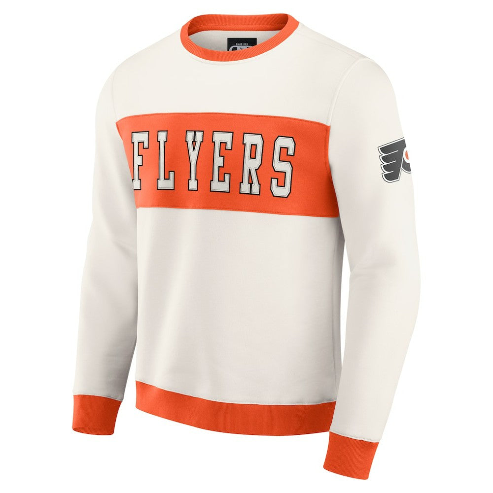 Philadelphia Flyers - Darius Rucker Collection by Fanatics Colorblock Pullover Sweatshirt Cream