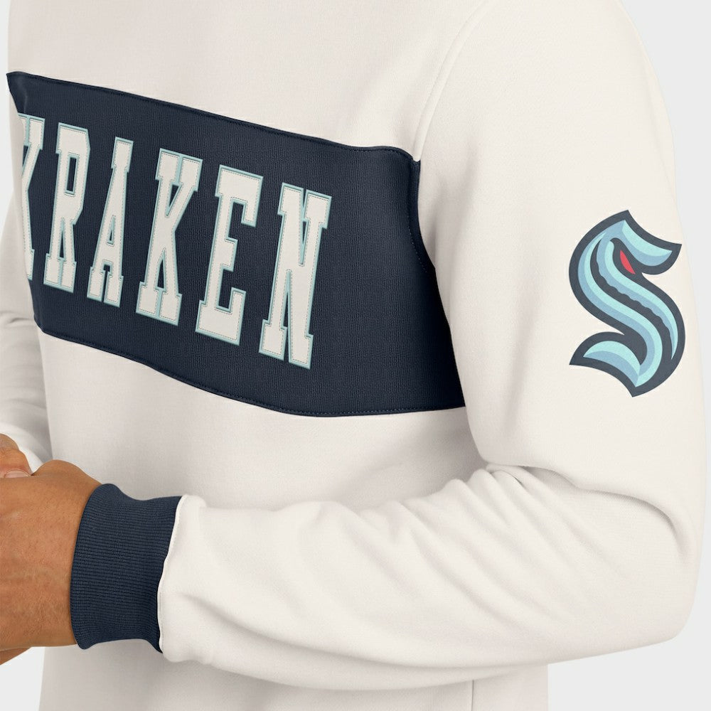 Seattle Kraken Darius Rucker Collection by Fanatics Colorblock Pullover Sweatshirt Cream
